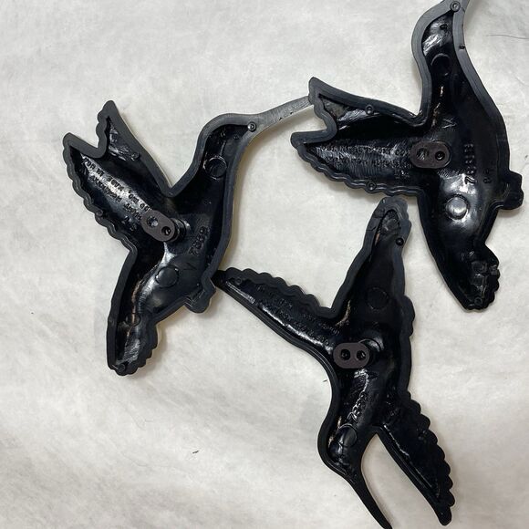 Lot Of 3 Vintage Homco Gold Hummingbird Wall Hanging  7669 USA Plastic - Picture 7 of 7